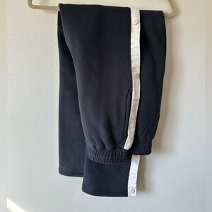 YLLW the label tearaway fleece pants